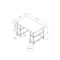 Monarch Specialties Computer Desk, Home Office, Laptop, Storage Shelves, 48"L, Work, Metal, Laminate, Brown, Black I 7525 - alternate 3